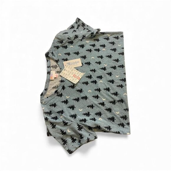 Lularoe Women's Blue and Black T-shirt - Picture 2 of 3